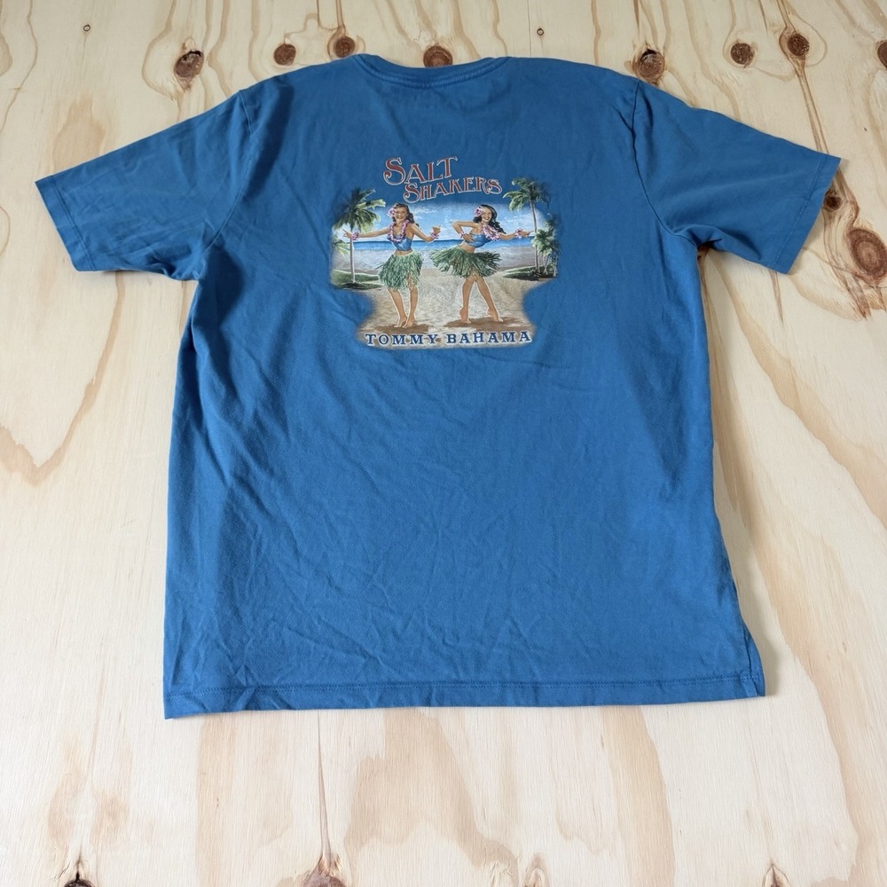 Tommy Bahama Mens Crew Neck Graphic Print T-Shirts Size Medium